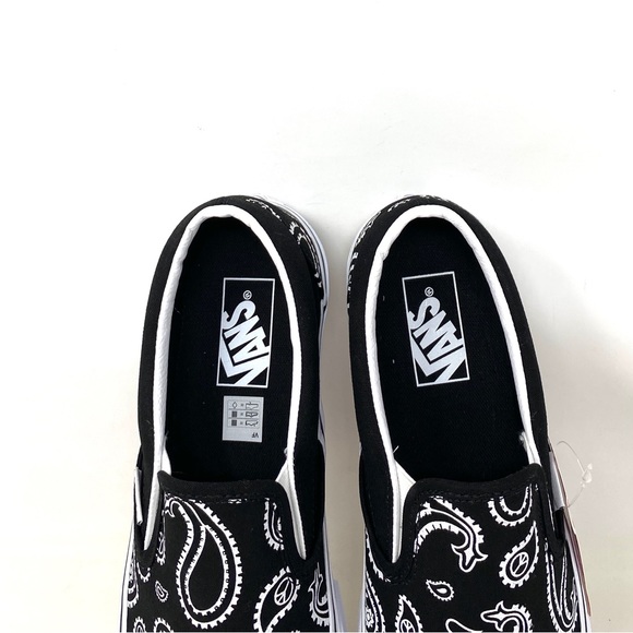 VANS Classic Slip On Peace Black Canvas Shoes Men’s Size Sneakers VN0A5JMHB0E - Picture 5 of 10